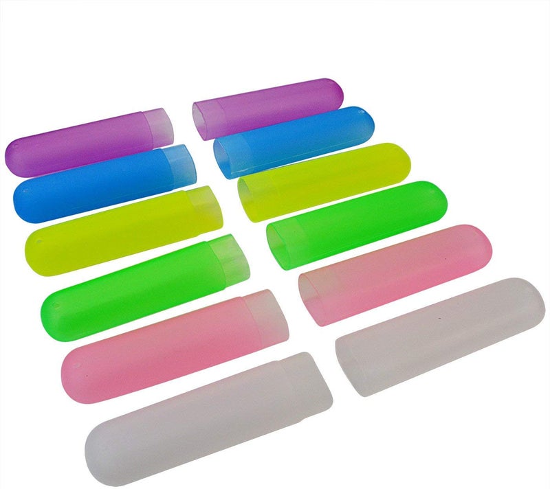 Bskifnn 24PCS Plastic Toothbrush Case Six Colors Portable Dust-proof Toothbrush Cases Toothbrushes Holder for Daily and Travel Use (24) - Image 4